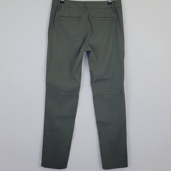 AG Wyatt Utilitarian Slouchy Skinny Cargo Pant in Army Olive Green - Picture 5 of 9